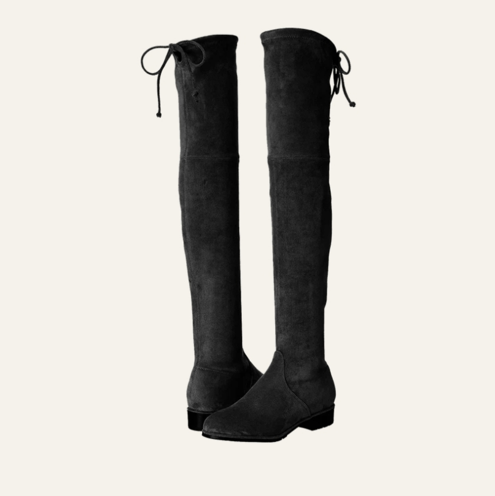 Kaitlyn Pan Paisley Slim Fit Over The Knee Flat Heel Boots